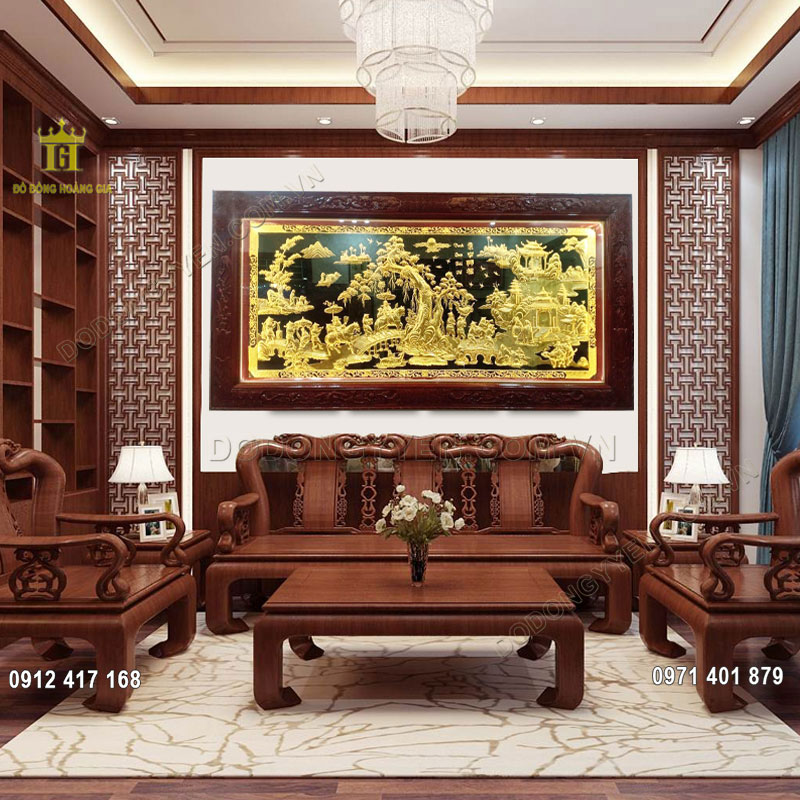 C&aacute;ch treo bức tranh đồng vinh quy b&aacute;i tổ chuẩn